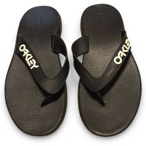 Oakley Black Sandals with White Logo Size 11 NWOT